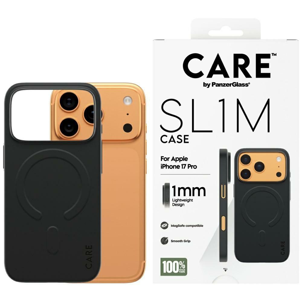 CARE by PanzerGlass SL1M MagSafe Case for iPhone 17 Pro - Blackeng