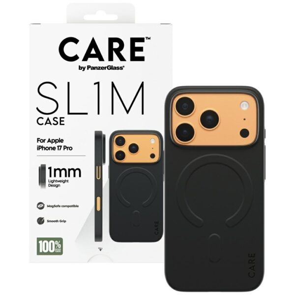 CARE by PanzerGlass SL1M MagSafe Case for iPhone 17 Pro - Blackeng