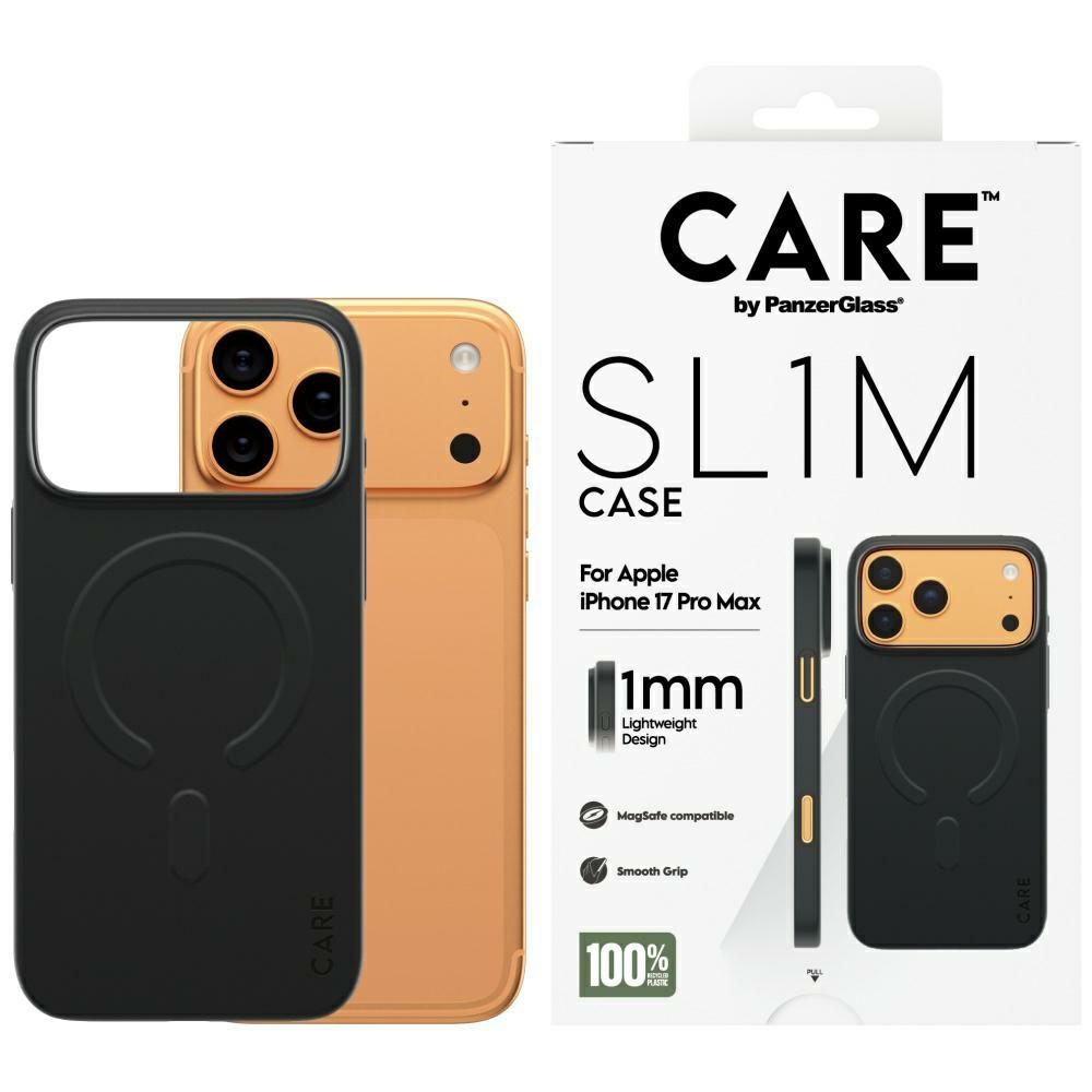 CARE by PanzerGlass SL1M MagSafe Case for iPhone 17 Pro Max - Blackeng