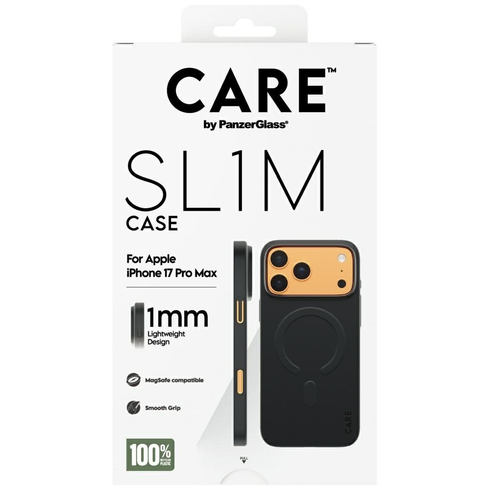 CARE by PanzerGlass SL1M MagSafe Case for iPhone 17 Pro Max - Blackeng