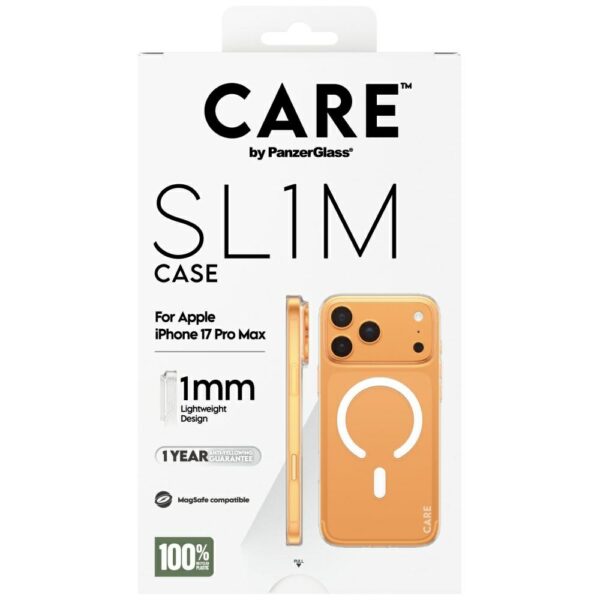 CARE by PanzerGlass SL1M MagSafe Case for iPhone 17 Pro Max - Transparenteng