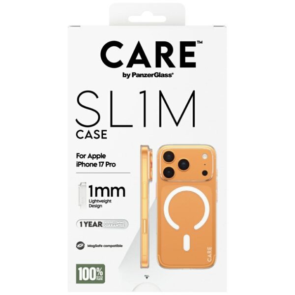 CARE by PanzerGlass SL1M MagSafe Case for iPhone 17 Pro - Transparenteng