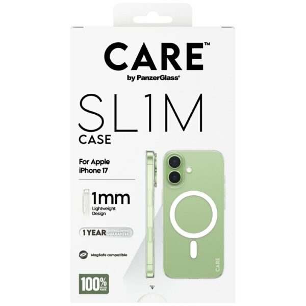 CARE by PanzerGlass SL1M MagSafe Case for iPhone 17 - Transparenteng