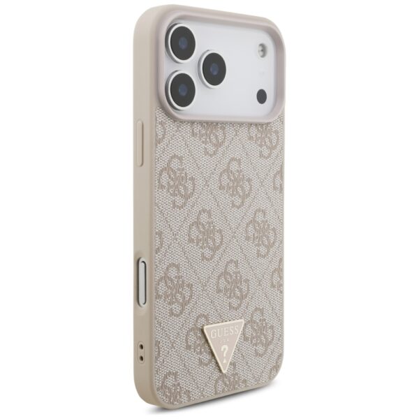 Guess 4G Strap Triangle Logo MagSafe Case for iPhone 17 Pro Max - Pinkeng