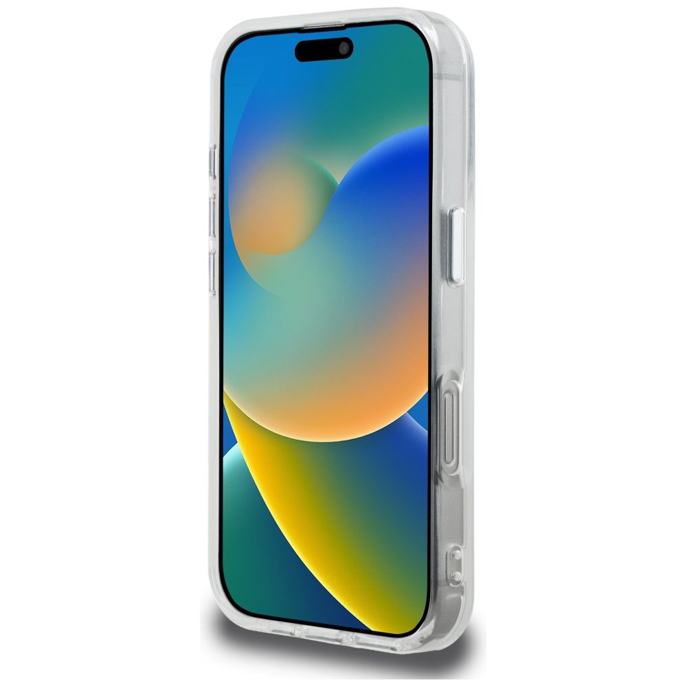 Karl Lagerfeld IML Aquarelle Karl & Choupette & Logo iPhone 16 Case - Whiteeng