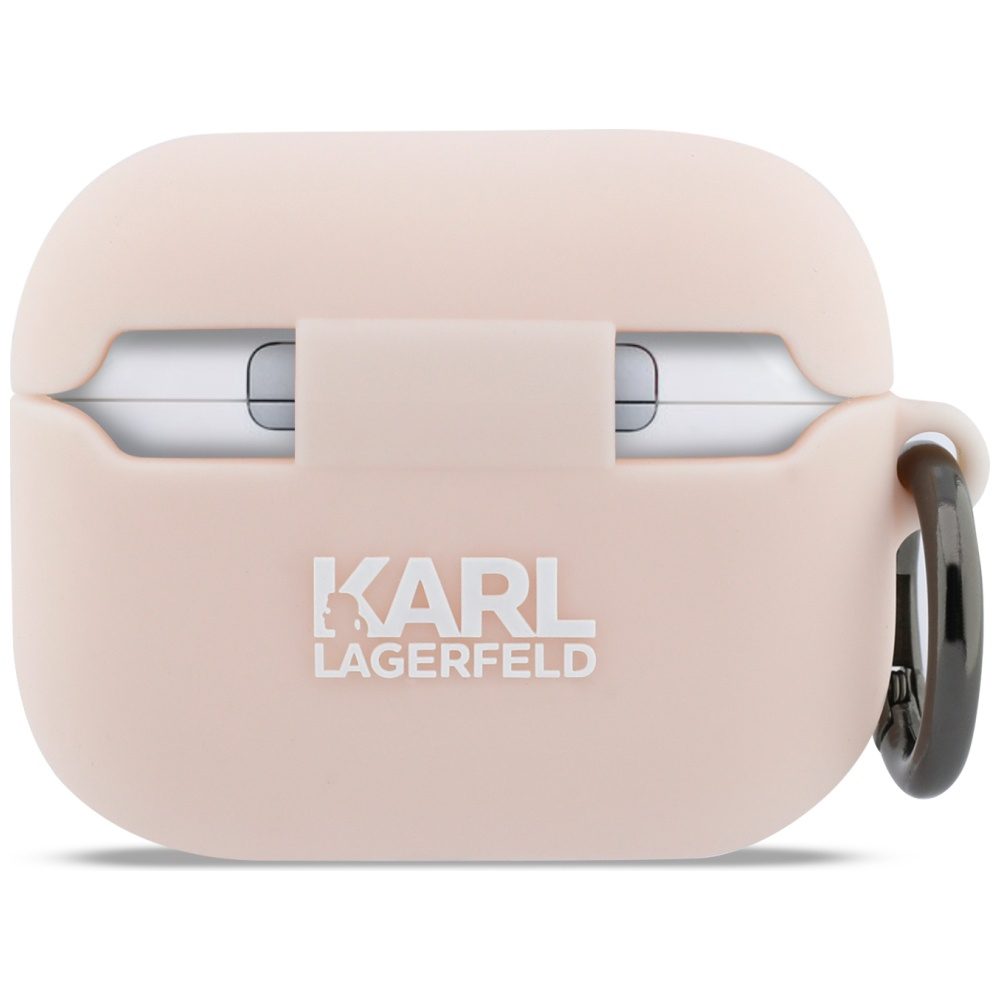 Karl Lagerfeld Silicone Chaupette Head 3D Case for AirPods Pro 3 - Pinkeng