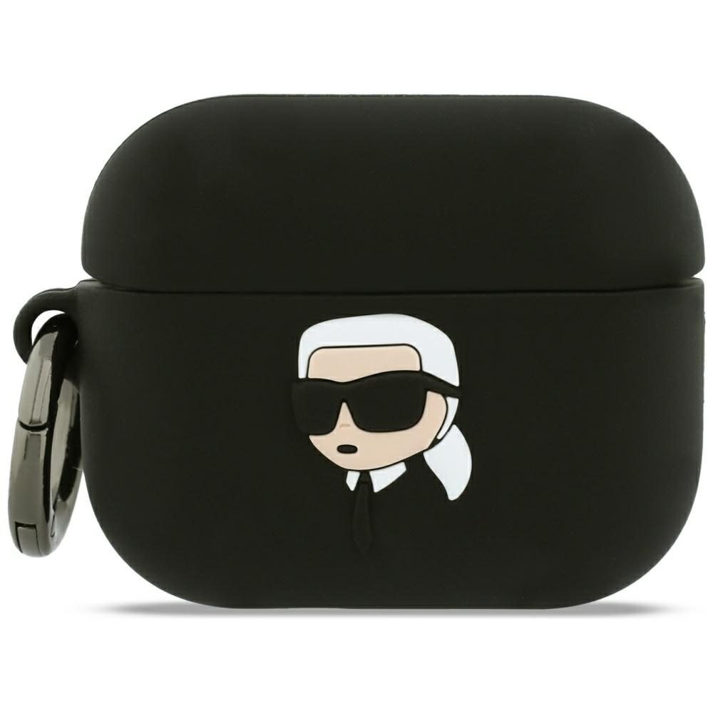 205533_1 Karl Lagerfeld Silicone Karl Head 3D Case for AirPods Pro 3 - Blackeng