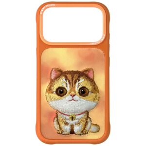 Nimmy Big Eyed Pet 2.0 Cat case for iPhone 17 Pro - orangeeng