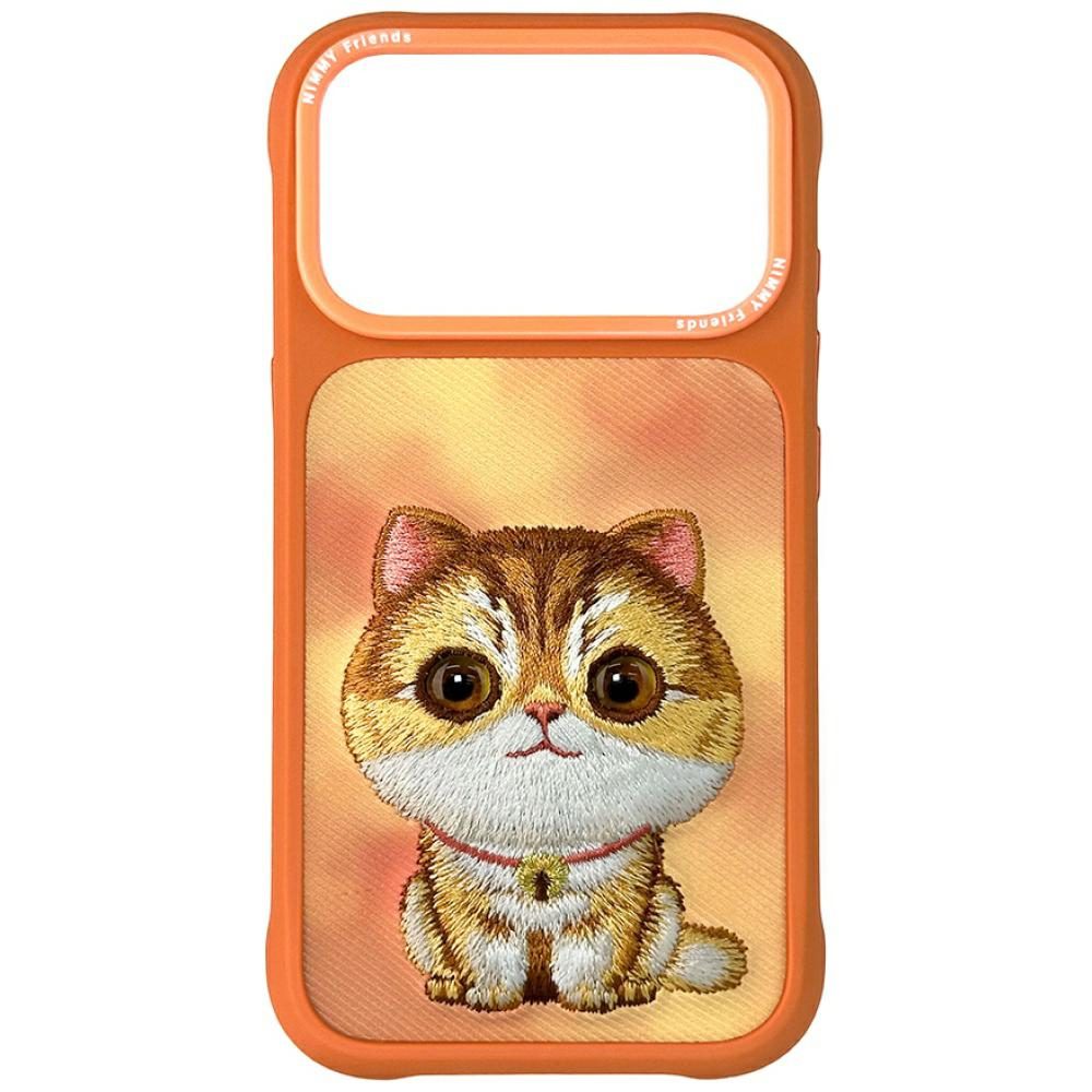 205535_1 Nimmy Big Eyed Pet 2.0 Cat case for iPhone 17 Pro - orangeeng