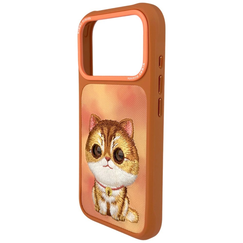 205535_3 Nimmy Big Eyed Pet 2.0 Cat case for iPhone 17 Pro - orangeeng