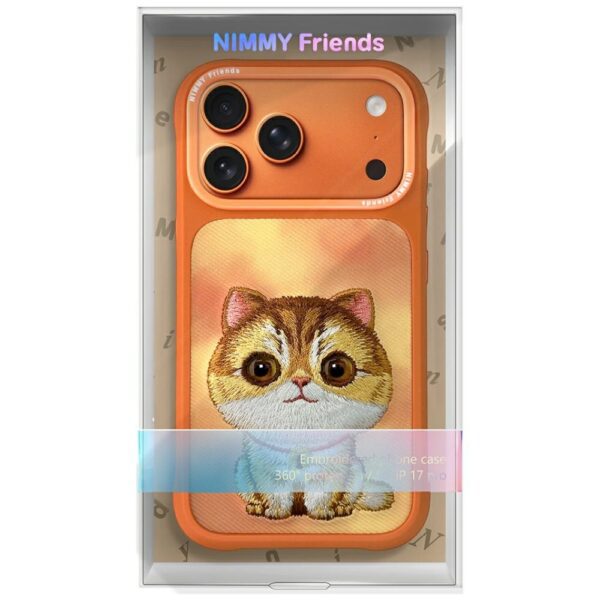 205535_7 Nimmy Big Eyed Pet 2.0 Cat case for iPhone 17 Pro - orangeeng