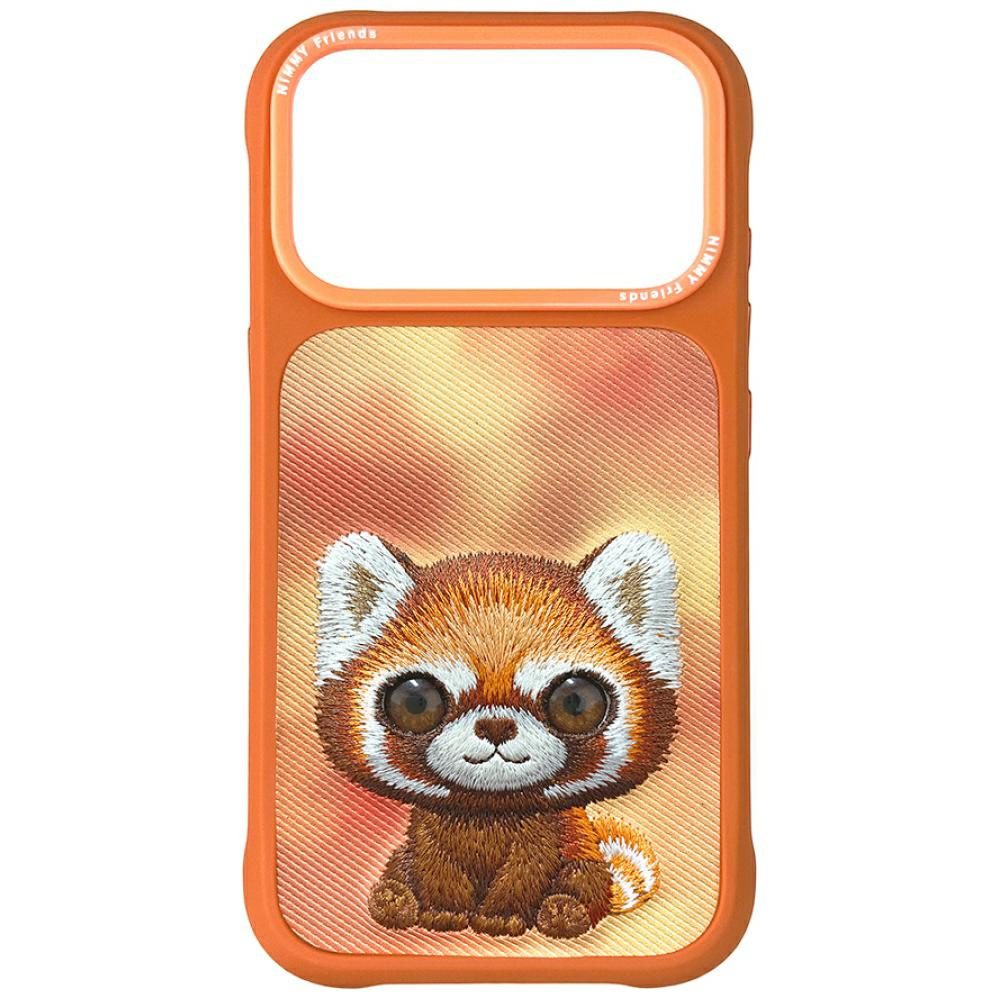 205536_1 Nimmy Big Eyed Pet 2.0 Raccoon case for iPhone 17 Pro Max - orangeeng