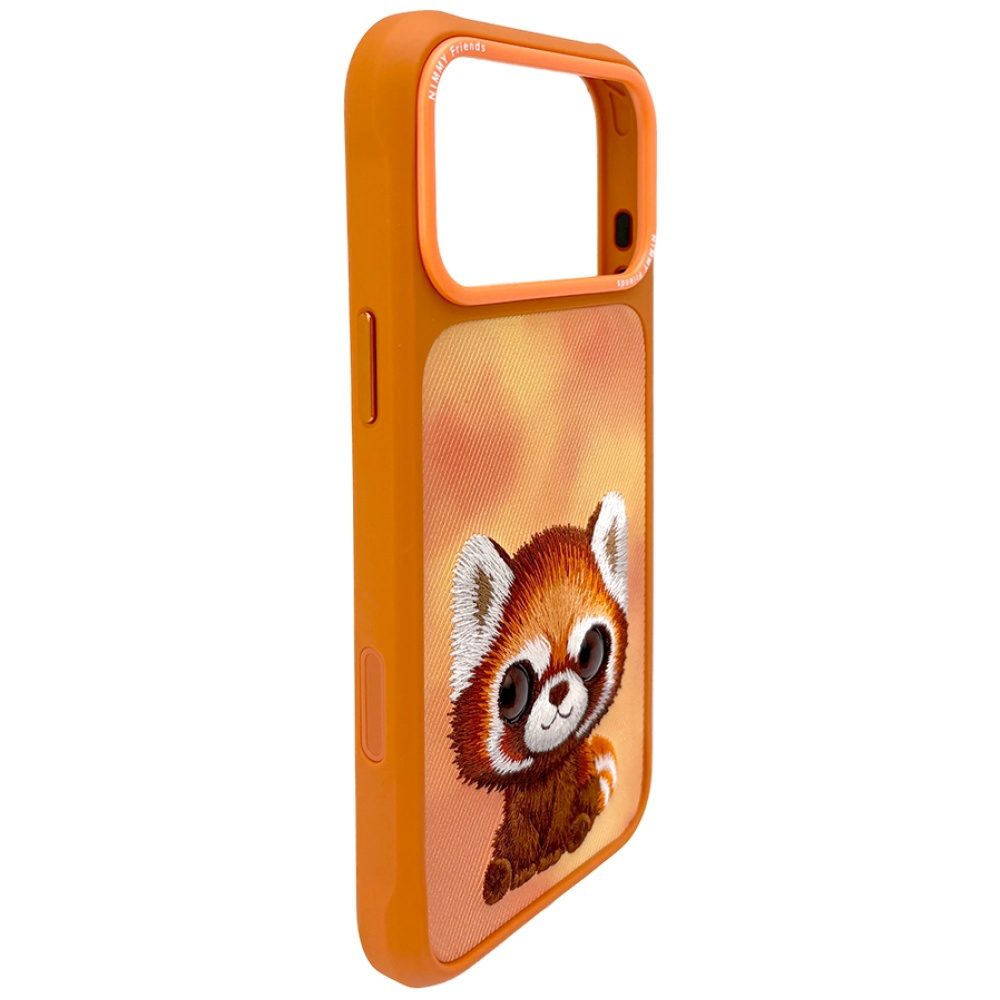 205537_3 Nimmy Big Eyed Pet 2.0 Raccoon case for iPhone 17 Pro - orangeeng
