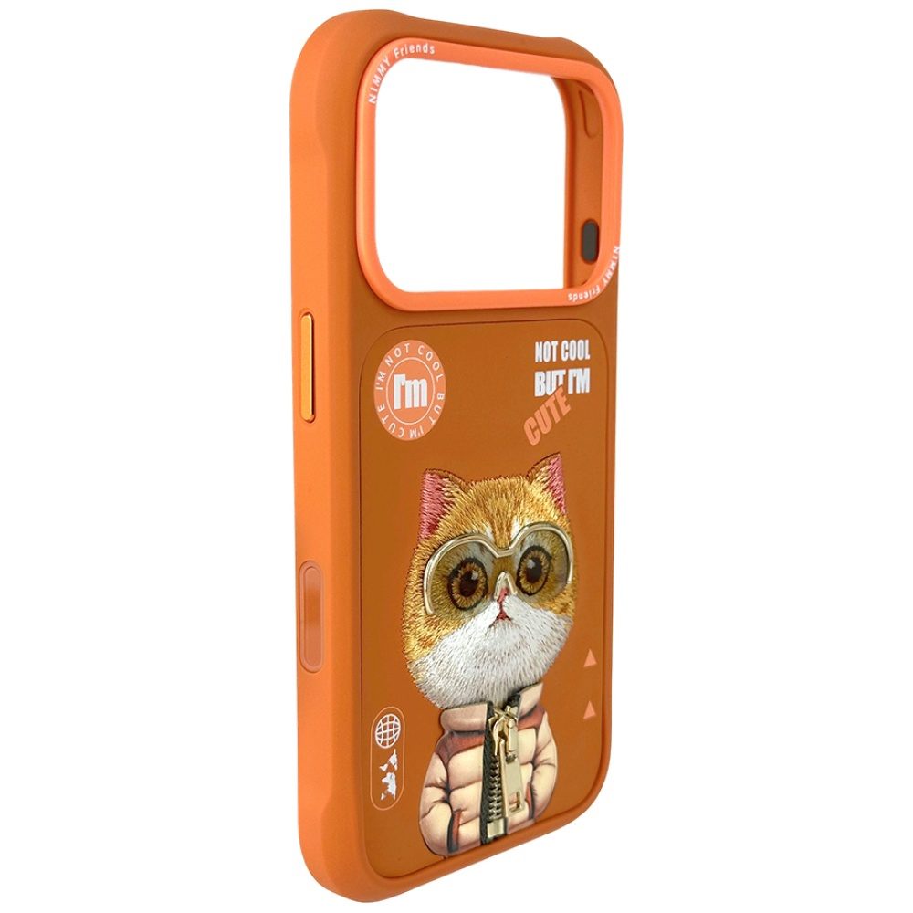 Nimmy Cool&Cute 2.0 Cat Case for iPhone 17 Pro Max - Orangeeng