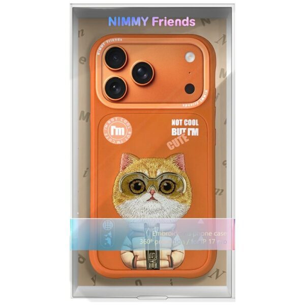 Nimmy Cool&Cute 2.0 Cat Case for iPhone 17 Pro - Orangeeng