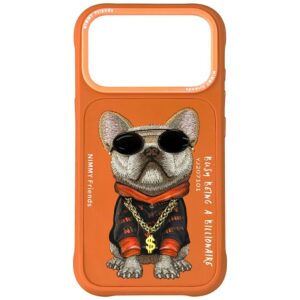 Nimmy Glasses Cool Dog Case for iPhone 17 Pro Max - Orangeeng