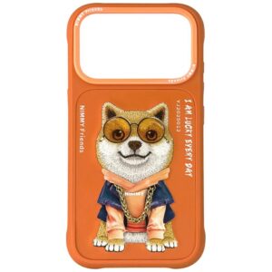 Nimmy Glasses Cool Dog Case for iPhone 17 Pro Max - Orangeeng