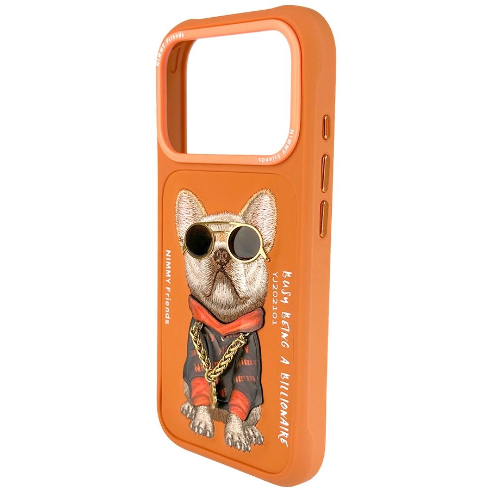 Nimmy Glasses Cool Dog iPhone 17 Pro Case - Orangeeng