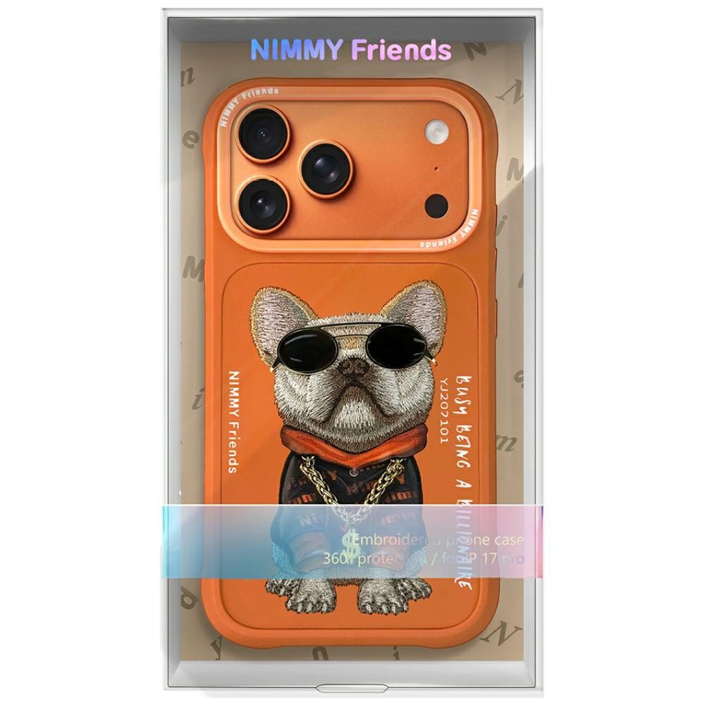 Nimmy Glasses Cool Dog iPhone 17 Pro Case - Orangeeng