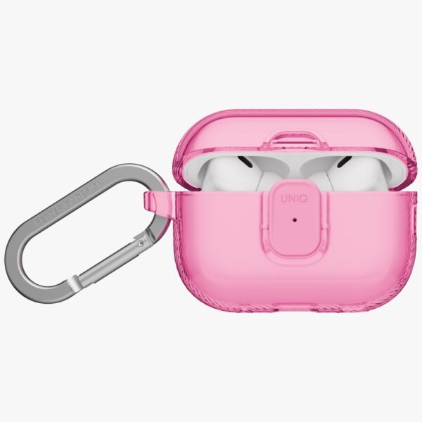 205554_2 Uniq Glase Pro Case for AirPods Pro 3 Lock Case - Transparent Pinkeng