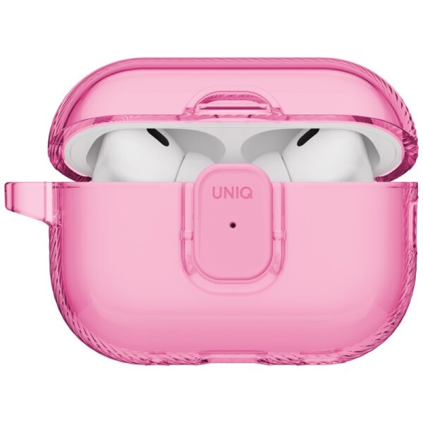 205554_3 Uniq Glase Pro Case for AirPods Pro 3 Lock Case - Transparent Pinkeng