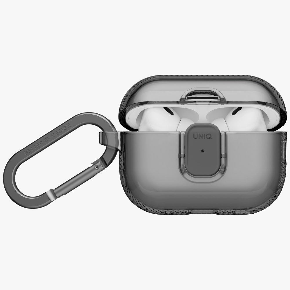 205555_2 Uniq Glase Pro Case for AirPods Pro 3 Lock Case - Transparent Blackeng