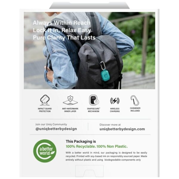 Uniq Glase Pro Case for AirPods Pro 3 Lock Case - Transparent Blueeng