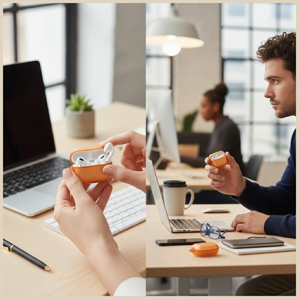 Uniq Veren case for AirPods Pro 3 - orangeeng