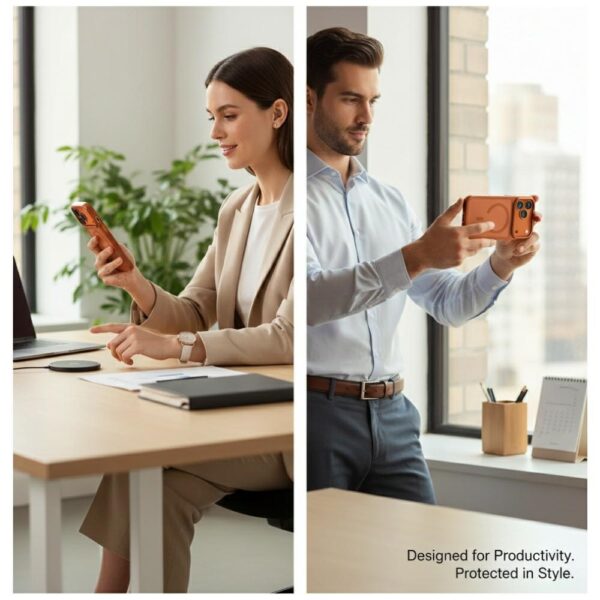 Uniq Veren iPhone 17 Pro Magclick Charging Case - Orangeeng