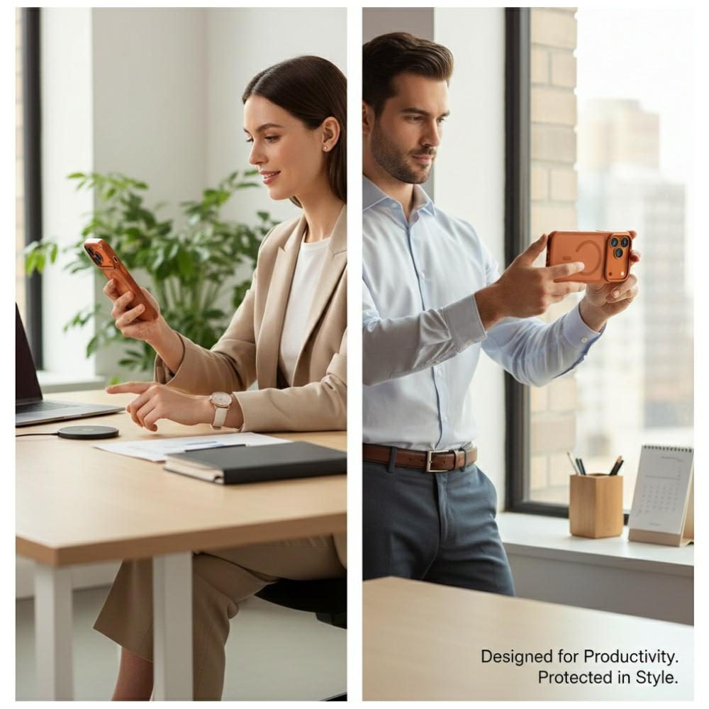 Uniq Veren iPhone 17 Pro Magclick Charging Case - Orangeeng