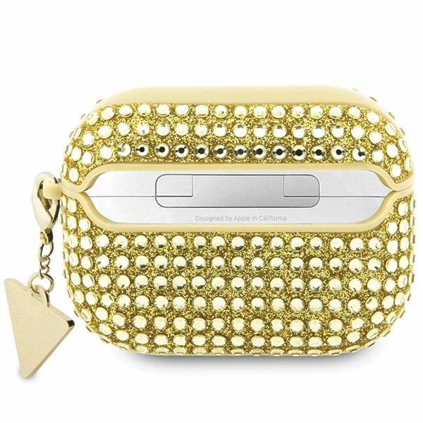 Guess Rhinestone Triangle Case for AirPods Pro 2 (2022/2023) - Goldeng
