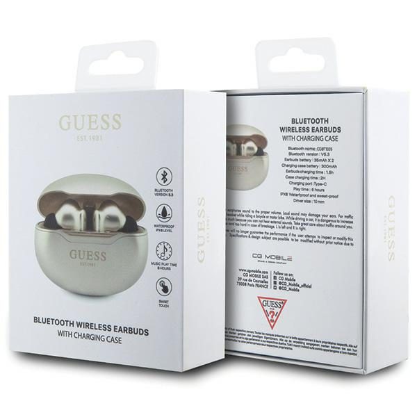 Guess Classic EST Bluetooth TWS Wireless Headphones - Goldeng