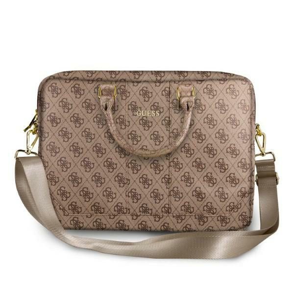 Guess 4G Uptown 16" Laptop Bag - Browneng
