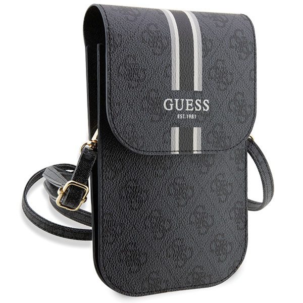 Guess 4G Stripe Handbag - Blackeng