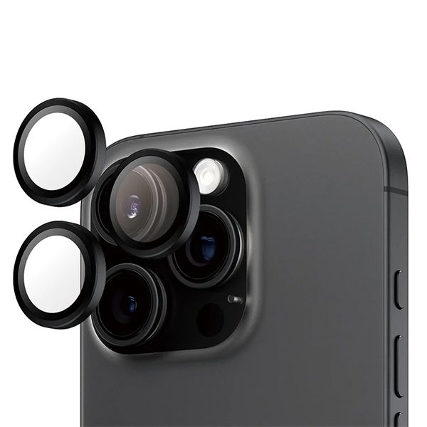 PanzerGlass Hoops Lens Protector for iPhone 16 Pro / 16 Pro Max - Blackeng