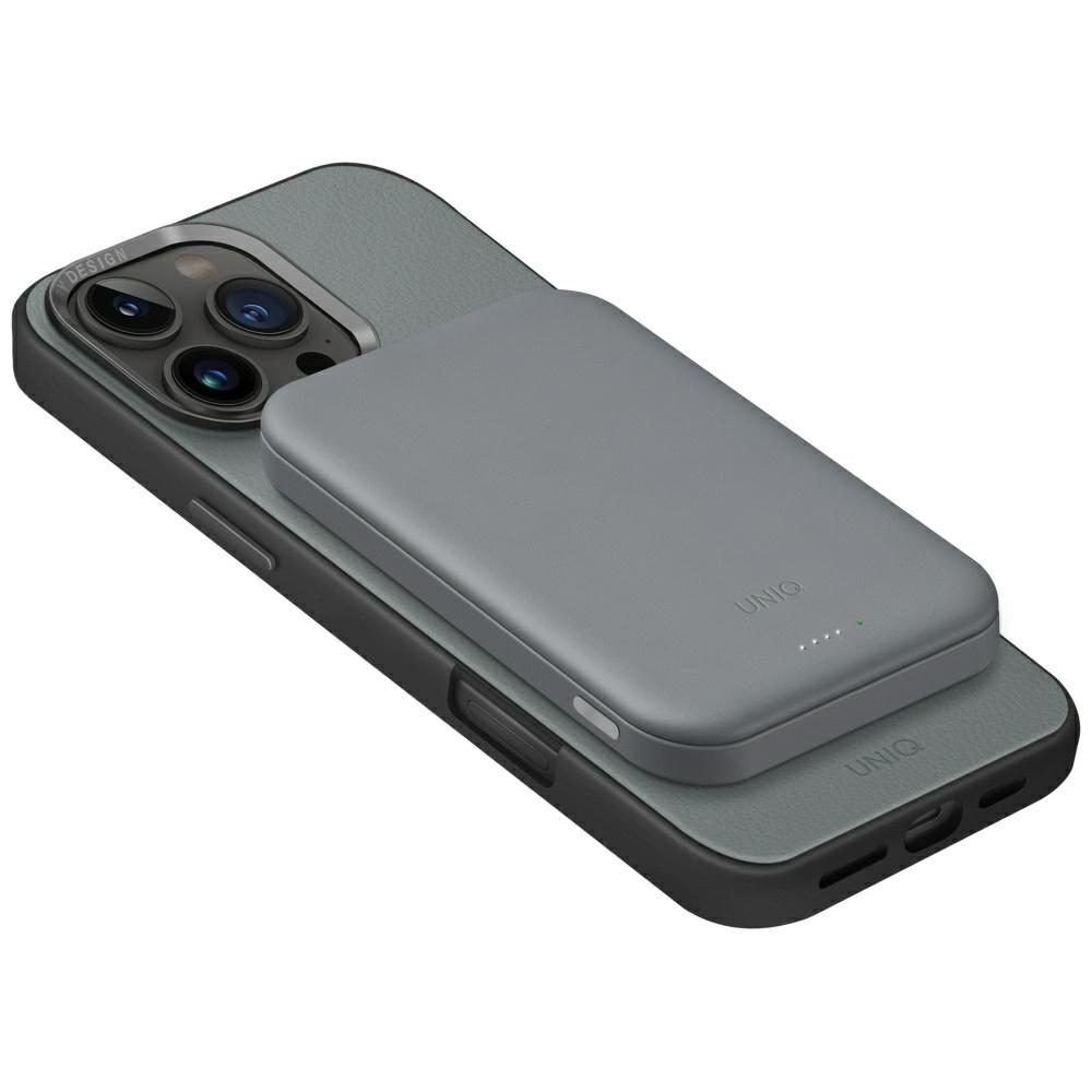 206965_3 Uniq Lyden Lexa Magnetic 5000mAh PD USB-C MagSafe Power Bank - Grayeng