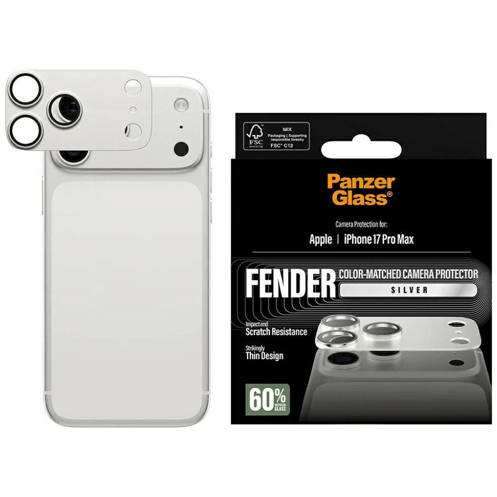 PanzerGlass Fender Camera Protector for iPhone 17 Pro Max - Silvereng