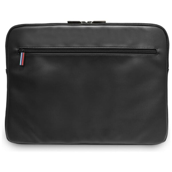 206981_3 BMW Carbon Pockets & Metal Logo Sleeve 14" Laptop Bag - Blackeng