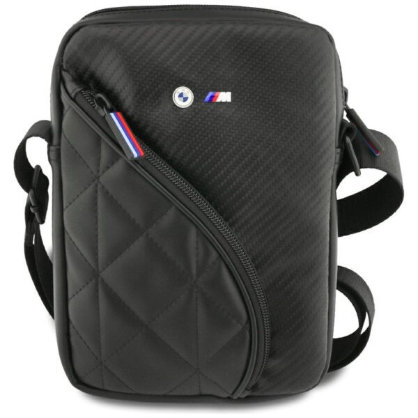 BMW Carbon Pockets & Metal Logo 8" Tablet Bag - Blackeng