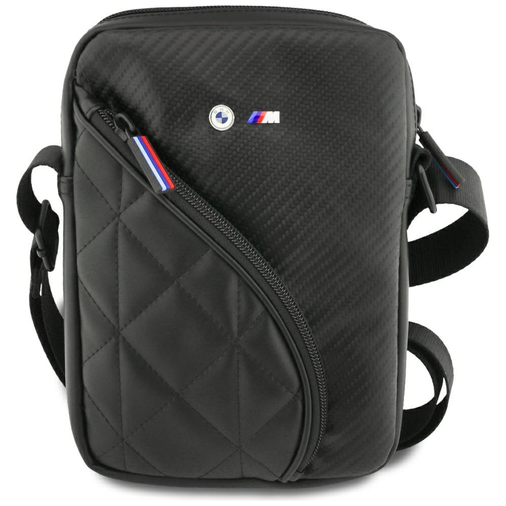 BMW Carbon Pockets & Metal Logo 8" Tablet Bag - Blackeng