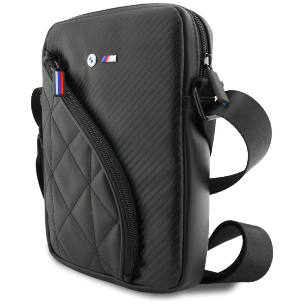 BMW Carbon Pockets & Metal Logo 8" Tablet Bag - Blackeng