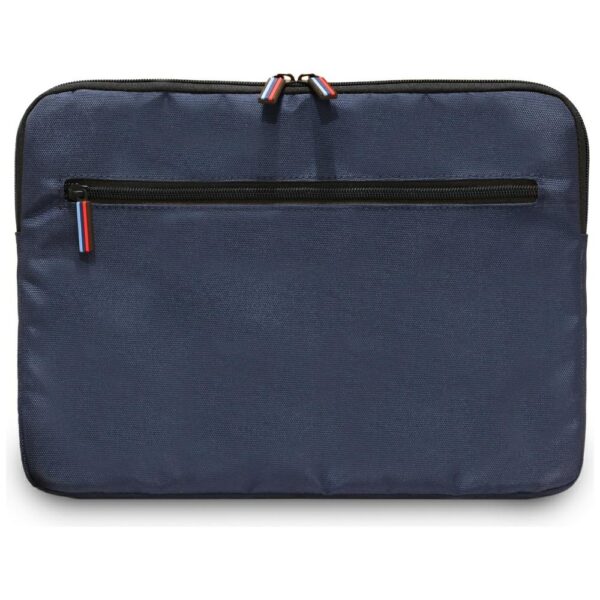 BMW Nylon Pockets & Metal Logo Sleeve 14" Laptop Bag - Navy Blueeng