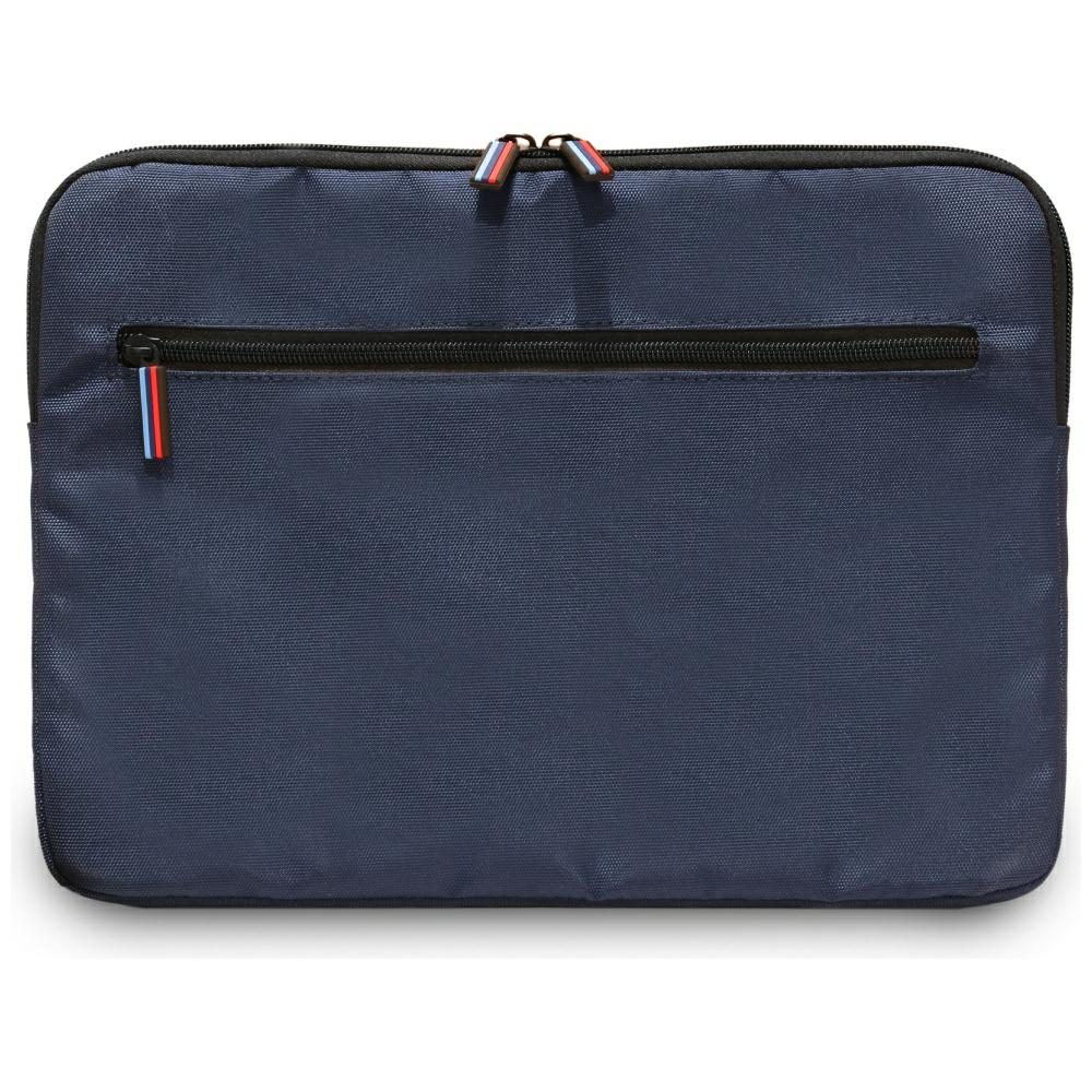 BMW Nylon Pockets & Metal Logo Sleeve 14" Laptop Bag - Navy Blueeng