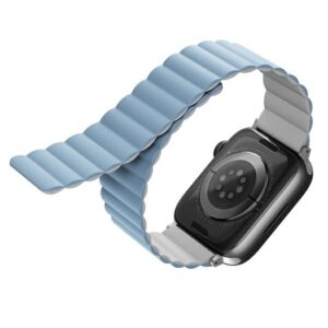 207042_1 Uniq Revix Magnetic Strap for Apple Watch 38/40/41 mm - Blue and Whiteeng