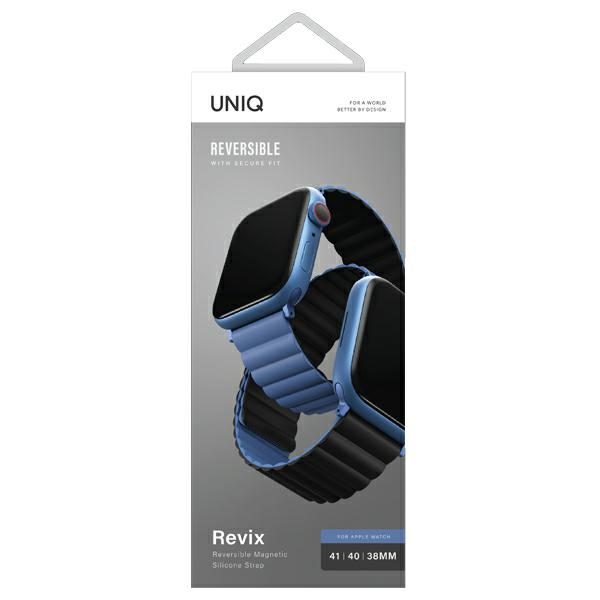 Uniq Revix Magnetic Strap for Apple Watch 38/40/41 mm - Blue-Blackeng