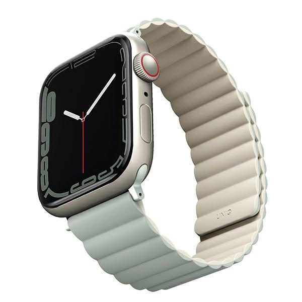 207044_2 Uniq Revix Magnetic Strap for Apple Watch 38 / 40 / 41 mm - Beige Greeneng