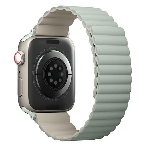 207044_3 Uniq Revix Magnetic Strap for Apple Watch 38 / 40 / 41 mm - Beige Greeneng