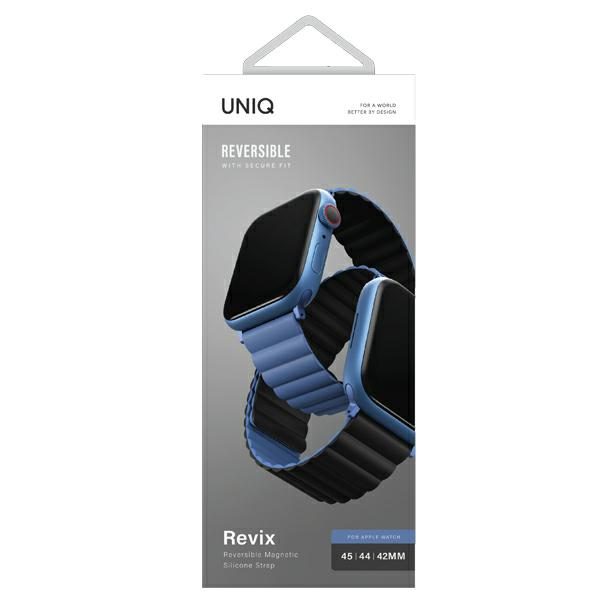 Uniq Revix Magnetic Strap for Apple Watch 42 / 44 / 45 / 49 mm - Blue-Blackeng