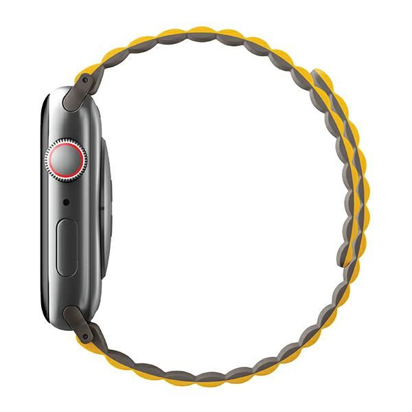 Uniq Revix Magnetic Strap for Apple Watch 42 / 44 / 45 / 49 mm - Gray-Yelloweng