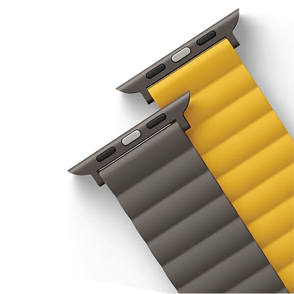 Uniq Revix Magnetic Strap for Apple Watch 42 / 44 / 45 / 49 mm - Gray-Yelloweng